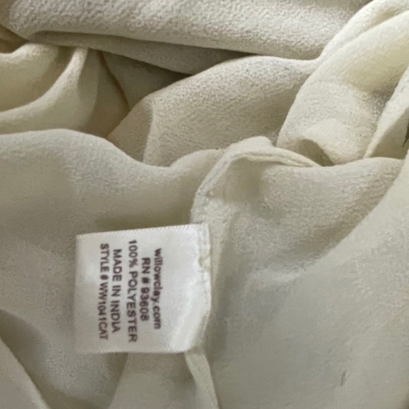 Willow & Clay Womens Size Small Top Brown Tan Cream Beaded Boho Sleeveless NWT - Picture 5 of 5